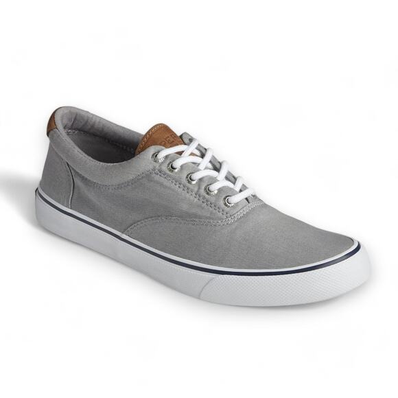 Sperry Striper II CVO Canvas Sneakers Lace Up Gray Mens Size US 11.5 UK10.5 EU45 - Picture 1 of 8